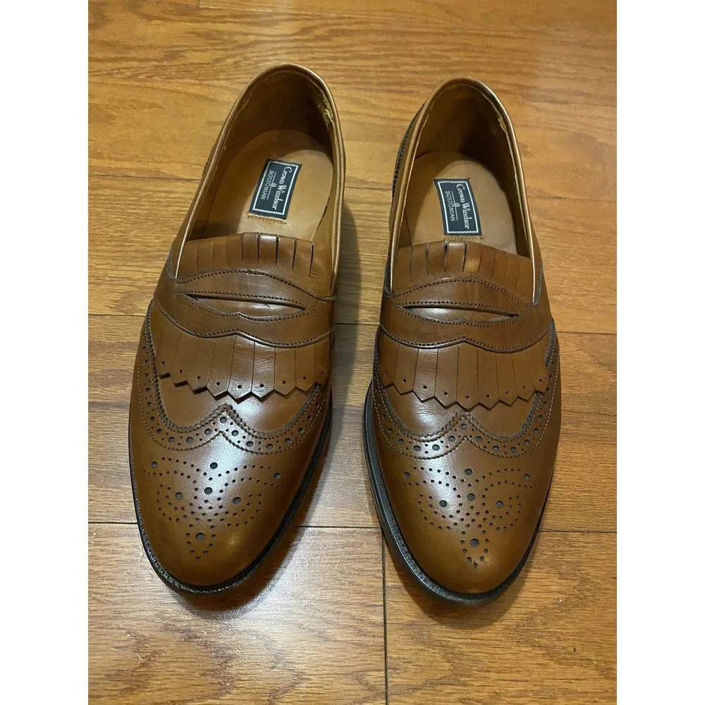 Bostonian‎ Crown Windsor Mens 10.5 D/B Loafers Oxford Shoes Brown Loafers In USA